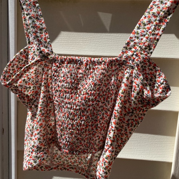 Anthropologie pins & needles floral crop top - Picture 6 of 6